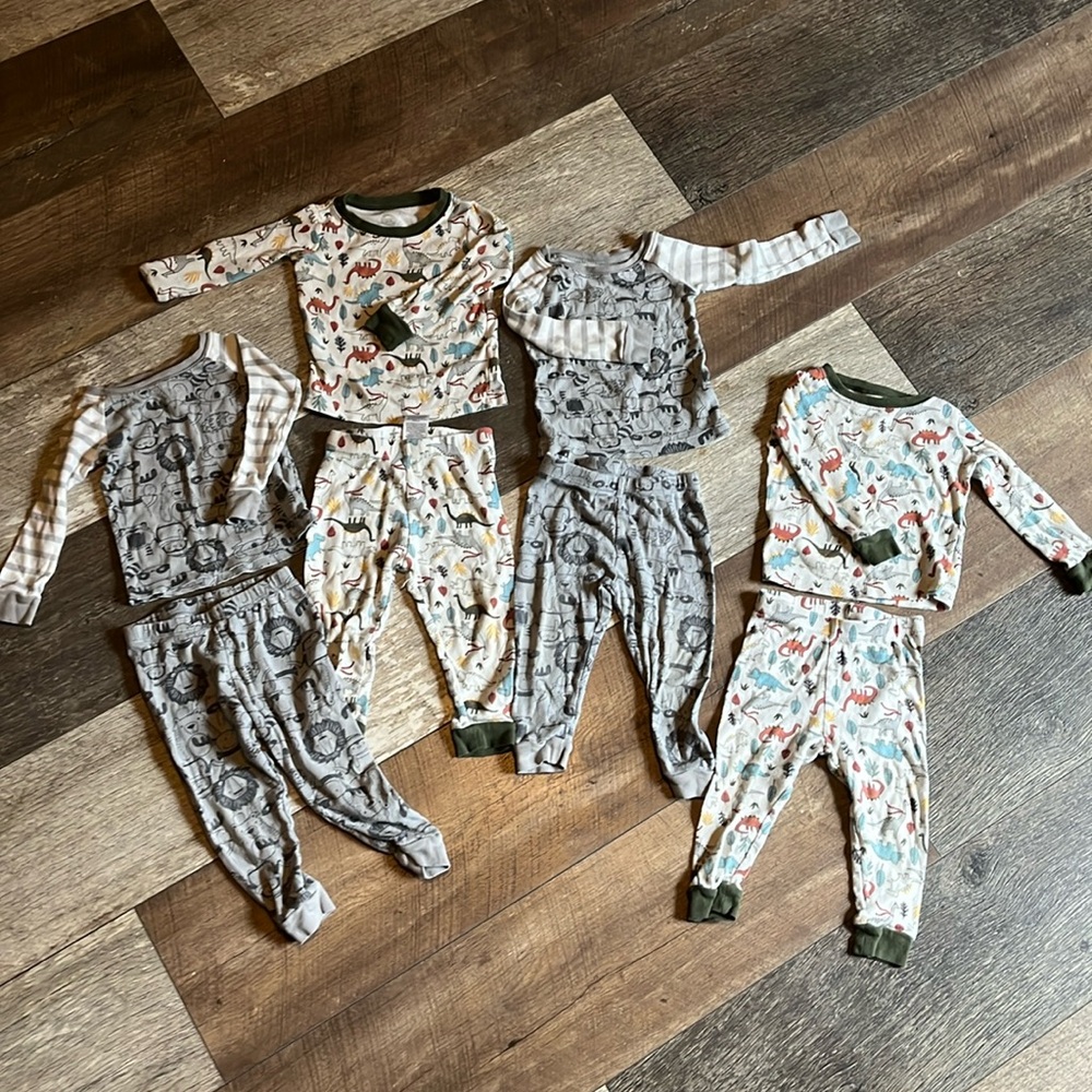 Twin boy 18 month. 2 matching pajama sets